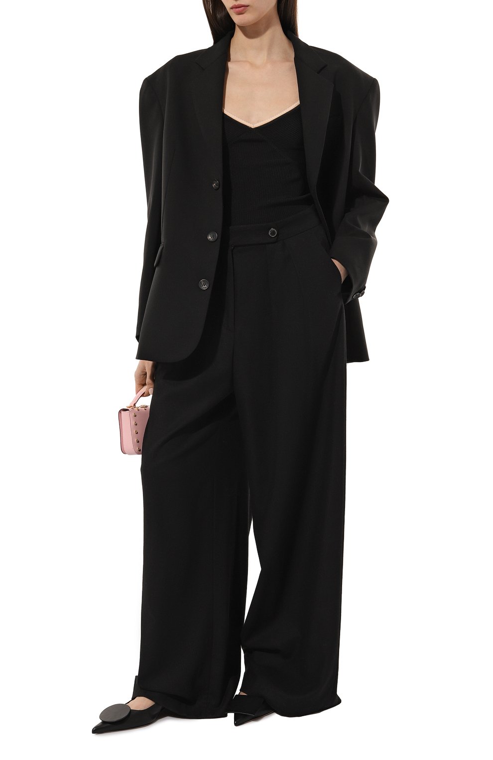 Топ N21 черного цвета по цене 35150 руб., арт. A004/7534, фото 2 Топ N21, арт. A004/7534, фото 2