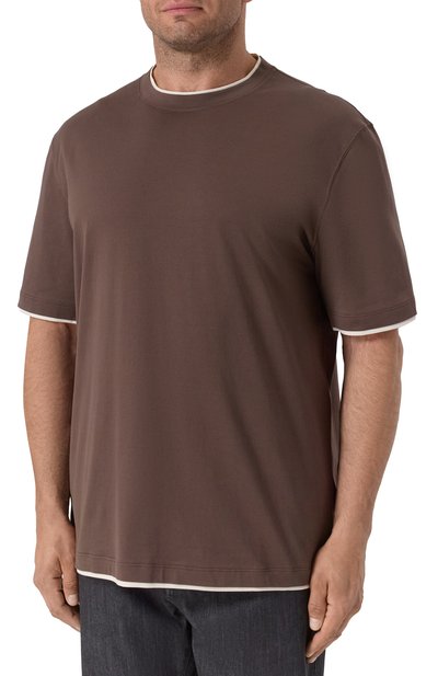 Хлопковая футболка BRUNELLO CUCINELLI, арт. M0B137427W, фото 3