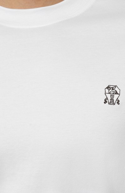 Хлопковый лонгслив BRUNELLO CUCINELLI, арт. M0T717409, фото 5