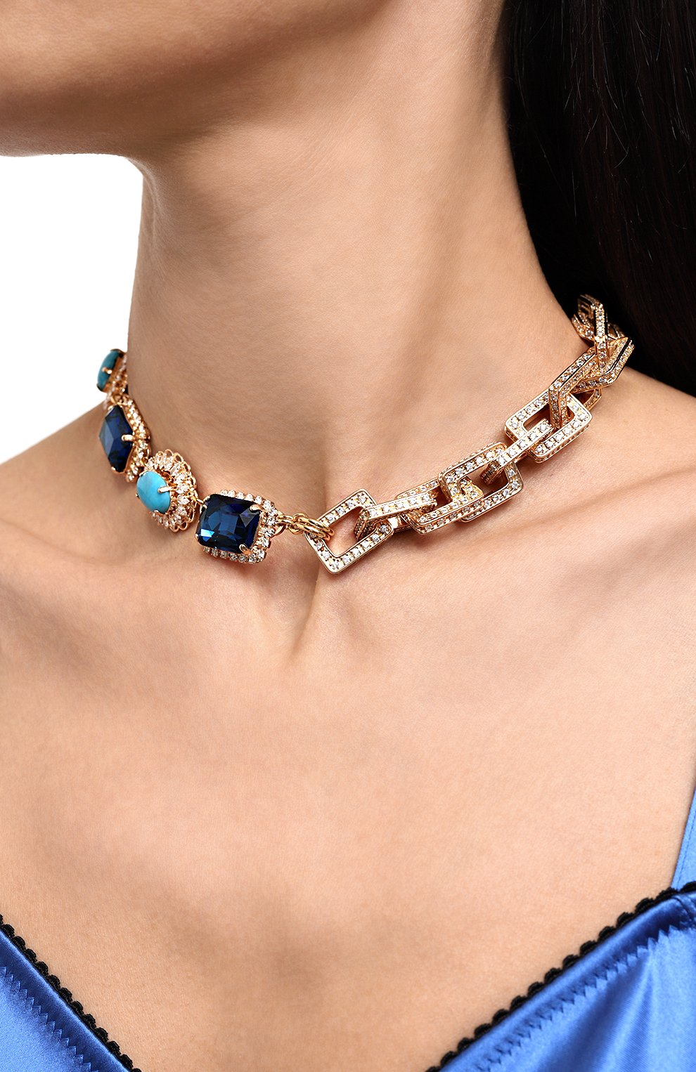 Колье ANTON HEUNIS золотого цвета по цене 38350 руб., арт. WF1.30, фото 2 Колье ANTON HEUNIS, арт. WF1.30, фото 2