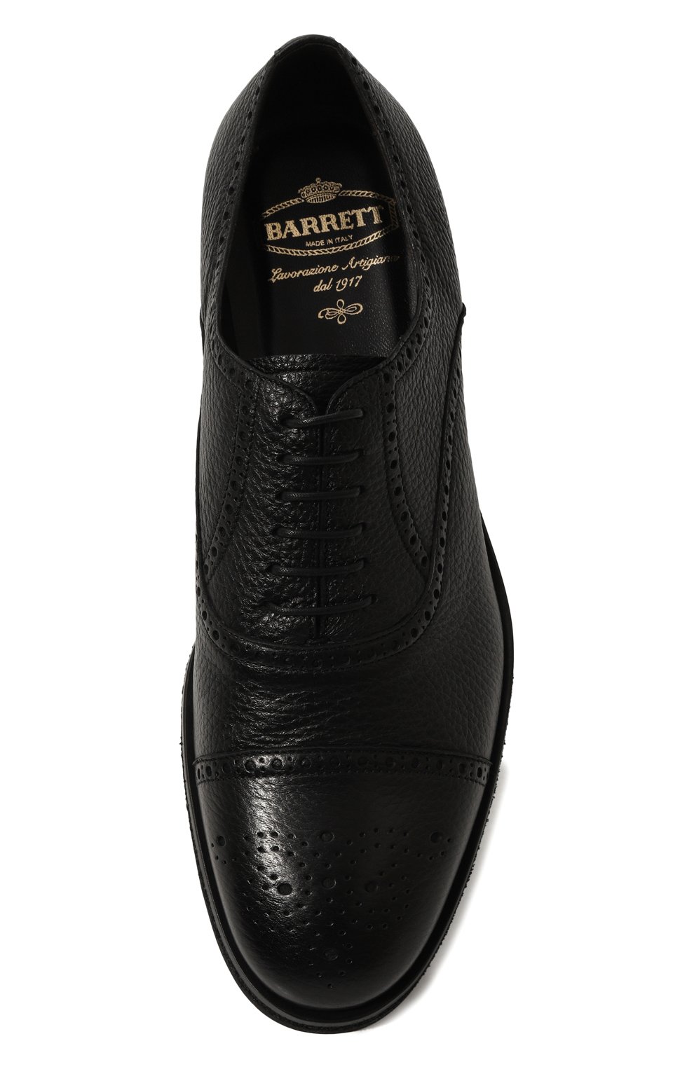 Кожаные оксфорды BARRETT черного цвета по цене 69950 руб., арт. 222U013.8, фото 6 Кожаные оксфорды BARRETT, арт. 222U013.8, фото 6