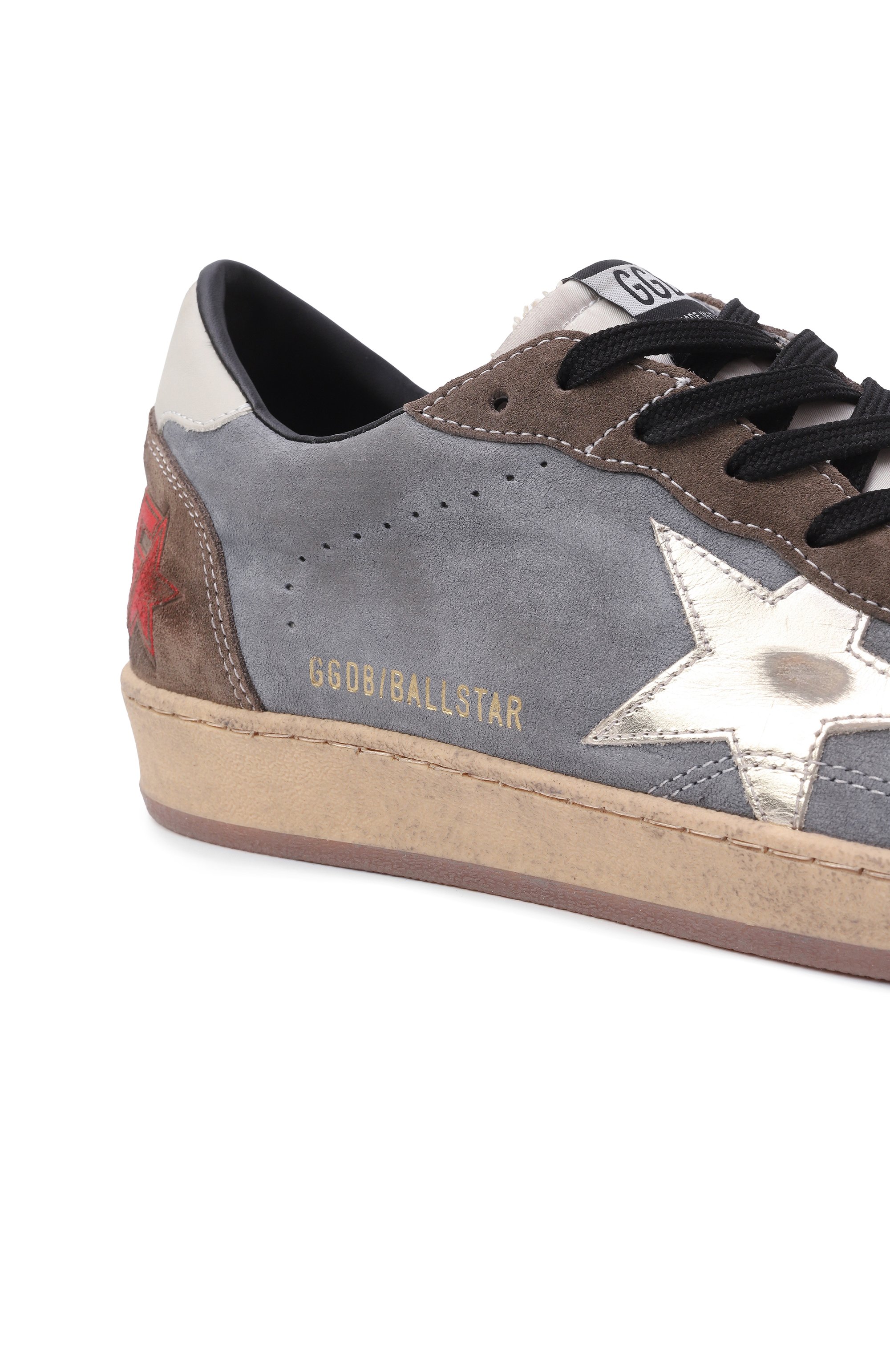 Замшевые кеды ball star GOLDEN GOOSE DELUXE BRAND, арт. GMF00117.F007496, фото 7
