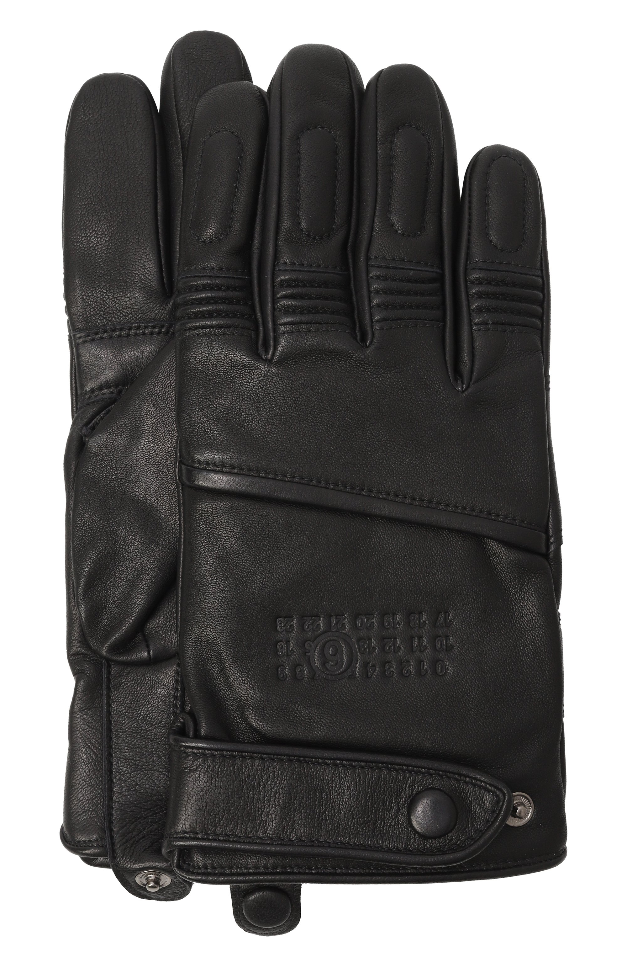 Кожаные перчатки mm6 x agnelle MM6, арт. SH2TS0003/M07014, фото 1