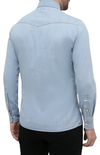 Джинсовая рубашка BRUNELLO CUCINELLI, арт. ME6454008, фото 4