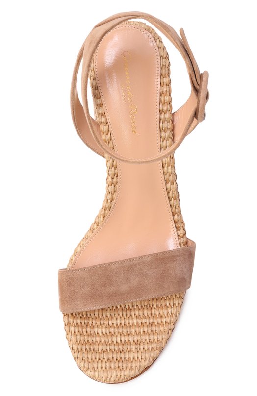 Замшевые босоножки Luana Gianvito Rossi G32469.85RIC.CBLCMNA Бежевый  G32469.85RIC.CBLCMNA Фото 6