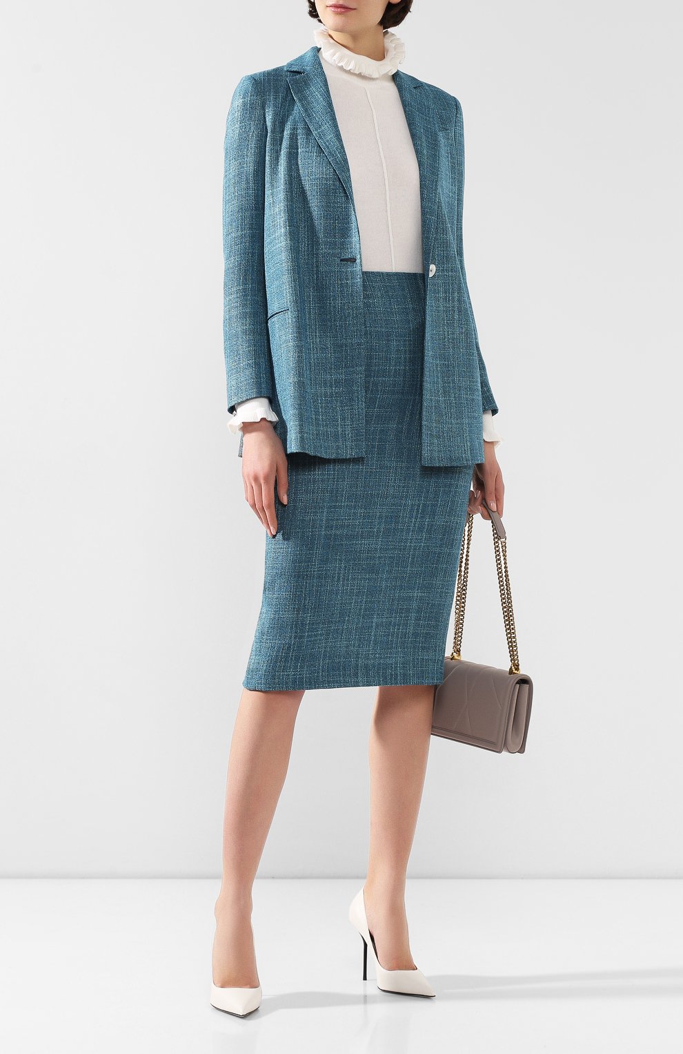 Жакет KITON голубого цвета по цене 389500 руб., арт. D49531K06S15, фото 2 Жакет KITON, арт. D49531K06S15, фото 2