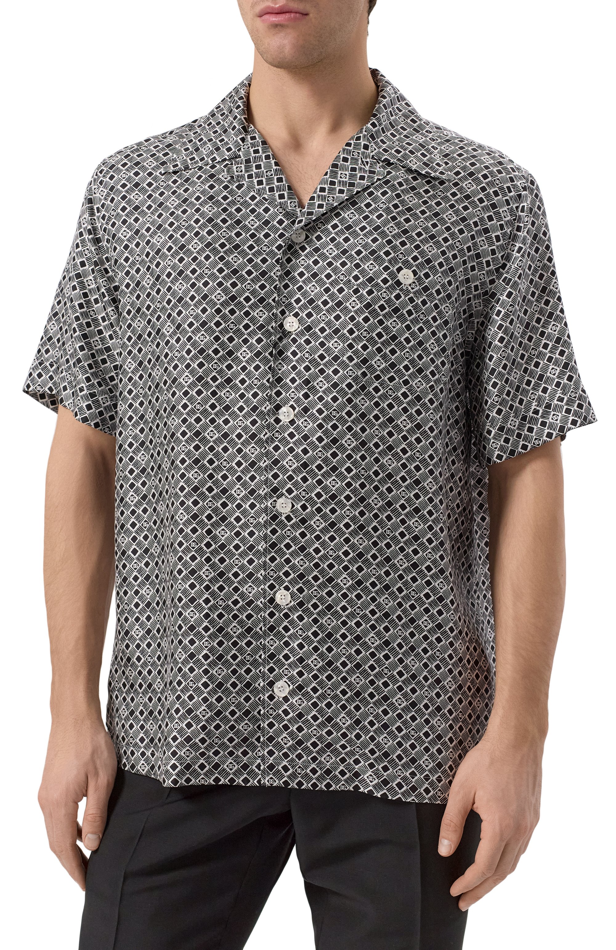 Шелковая рубашка DOLCE & GABBANA, арт. G5JH9T/IS1XV, фото 3