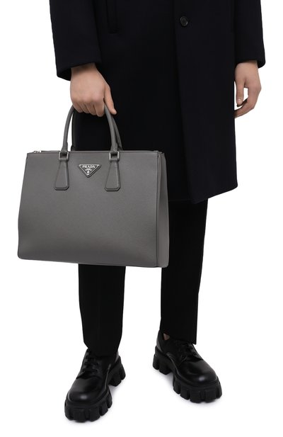 Кожаная сумка-тоут PRADA, арт. 2VG061-2FAD-F0K44-OOF, фото 2