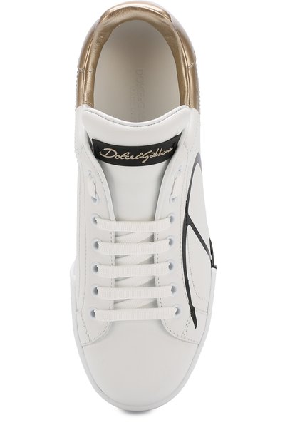 Кожаные кеды portofino DOLCE & GABBANA, арт. CK1600/AI053, фото 5