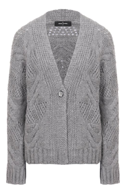 Кардиган из шерсти и кашемира Gran Sasso 10232/33132 Серый 10232/33132