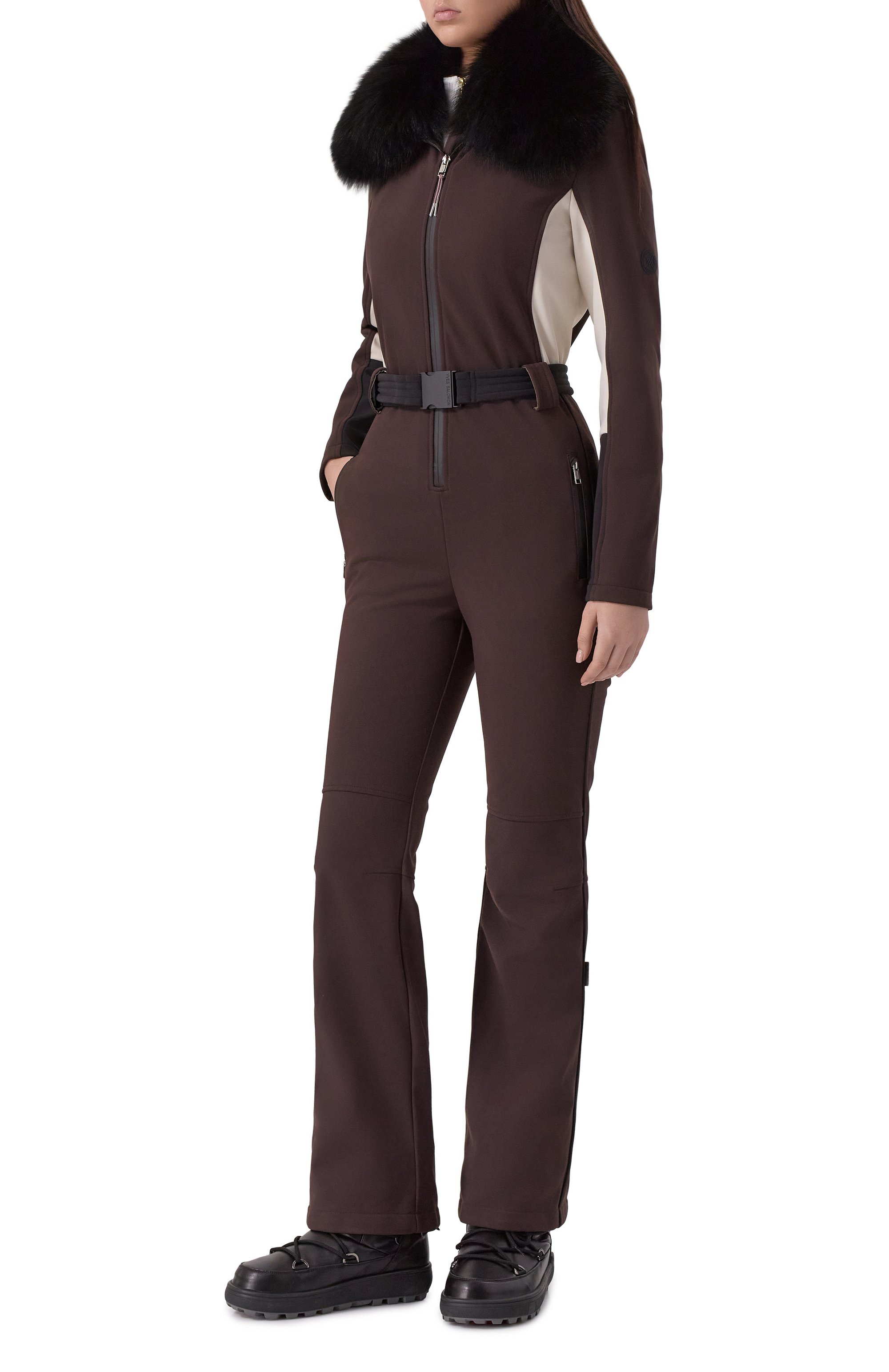 Комбинезон с воротником из песца YVES SALOMON, арт. KP003XX/K11G, фото 2