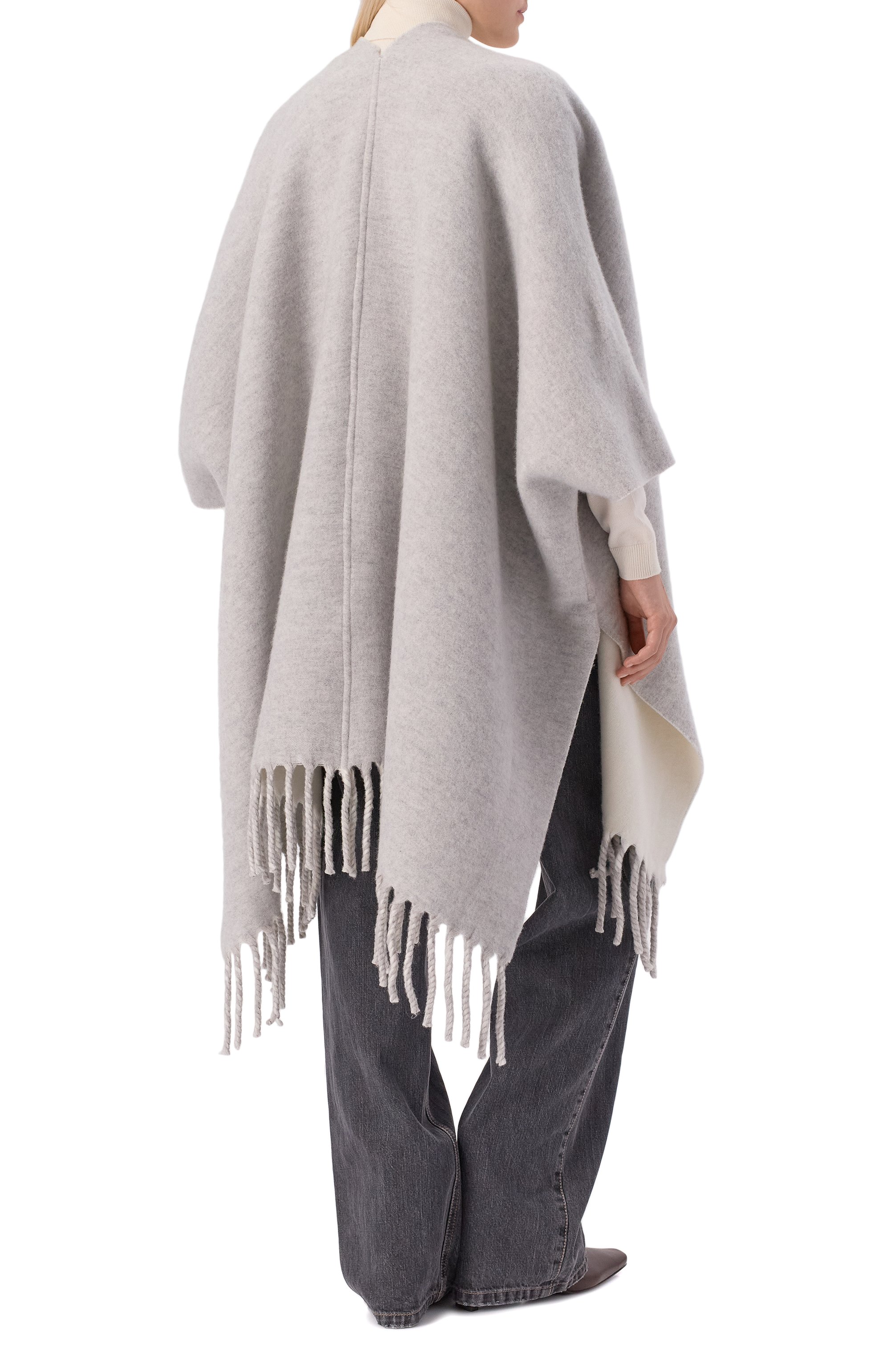 Пончо из шерсти и кашемира BRUNELLO CUCINELLI, арт. MSCDAGP42, фото 4