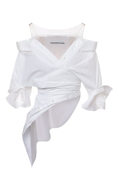 Женский хлопковый топ ALEXANDER WANG, арт. 1WC3211466