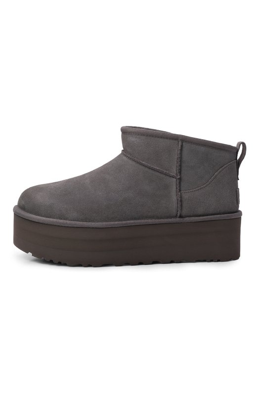 Замшевые угги Classic Ultra Mini Platform UGG 1135092 Серый  1135092 Фото 4