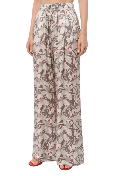 Брюки из хлопка и шелка FREEAGE бежевого цвета по цене 69080 руб., арт. WW25.PT114M.6001.130, фото 3 Брюки из хлопка и шелка FREEAGE, арт. WW25.PT114M.6001.130, фото 3