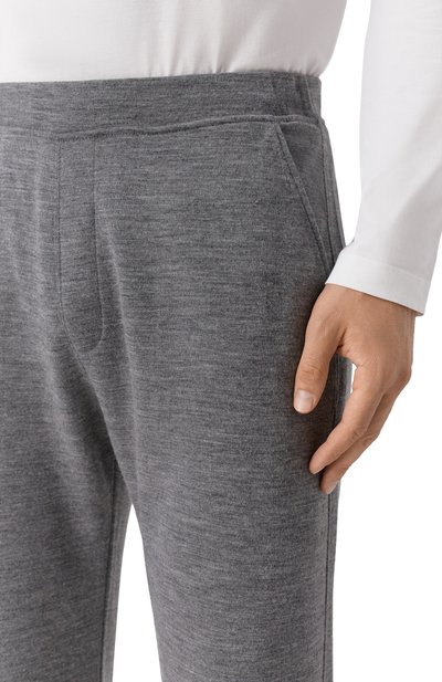 Брюки из шерсти и хлопка CORNELIANI серого цвета по цене 78500 руб., арт. 26G567-2625016, фото 5 Брюки из шерсти и хлопка CORNELIANI, арт. 26G567-2625016, фото 5