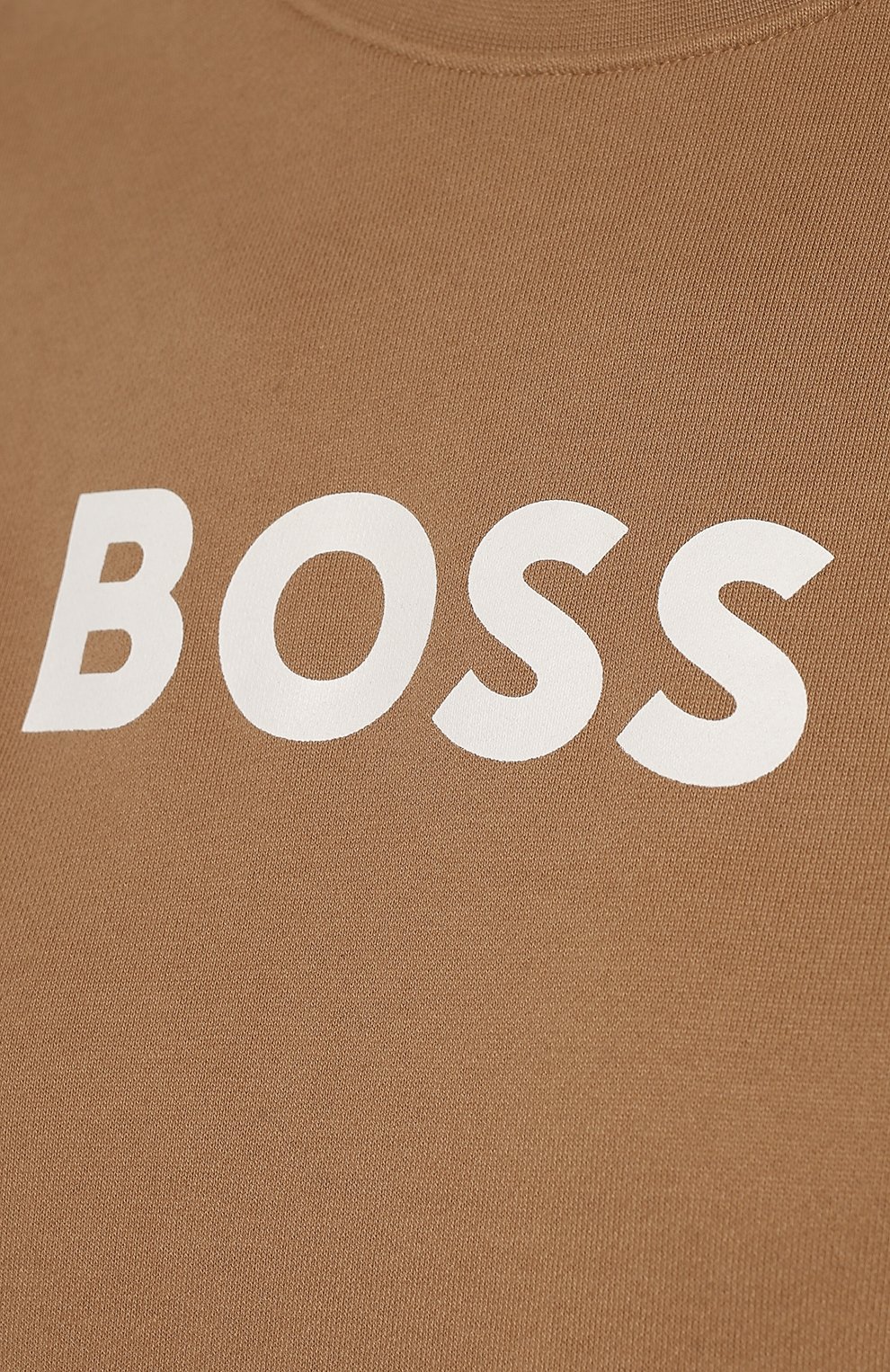 Хлопковый свитшот BOSS бежевого цвета по цене 9780 руб., арт. 50468357, фото 5 Хлопковый свитшот BOSS, арт. 50468357, фото 5