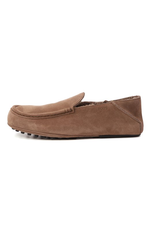 Замшевые мокасины Slipper Tod’s XXM58L0IX61RE0 Коричневый  XXM58L0IX61RE0 Фото 4