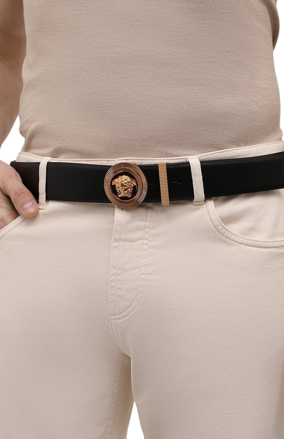 Кожаный ремень VERSACE, арт. 1003873/DVTP1, фото 2