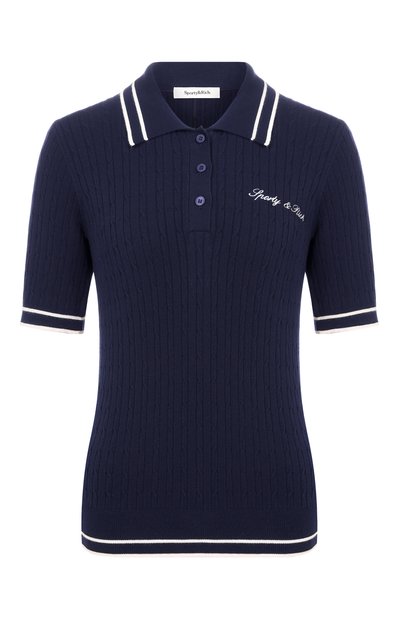 Женское поло из вискозы SPORTY AND RICH, арт. T006875326BL107