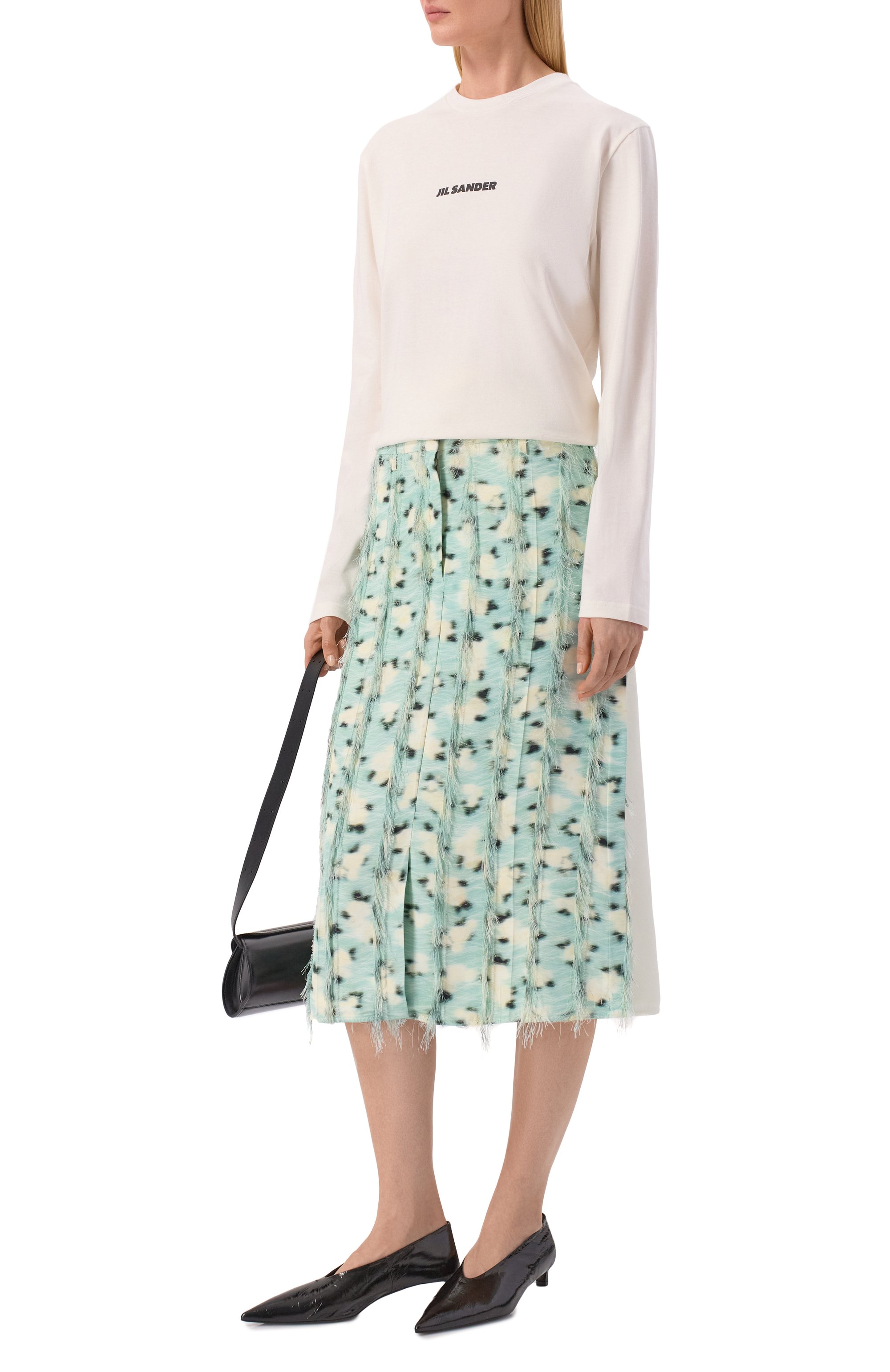 Хлопковый лонгслив JIL SANDER, арт. J02GC0141/J20103, фото 2