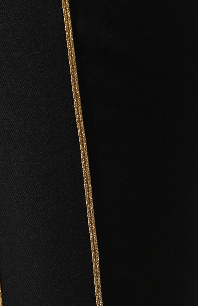 Шерстяные брюки SAINT LAURENT черного цвета по цене 96050 руб., арт. 558550/Y221W, фото 5 Шерстяные брюки SAINT LAURENT, арт. 558550/Y221W, фото 5