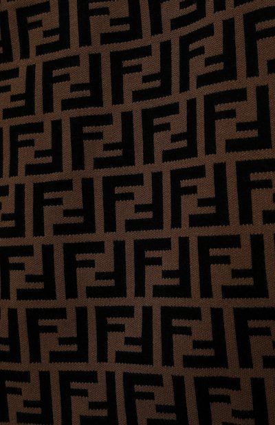 Юбка из вискозы FENDI темно-коричневого цвета по цене 37600 руб., арт. JFG070/AEYD/8-12+, фото 3 Юбка из вискозы FENDI, арт. JFG070/AEYD/8-12+, фото 3