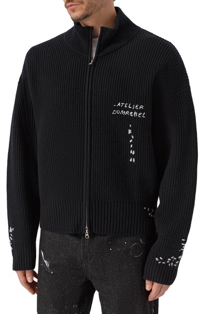 Шерстяной кардиган DOMREBEL, арт. M DADDY/KNIT ZIP CARDIGAN, фото 3