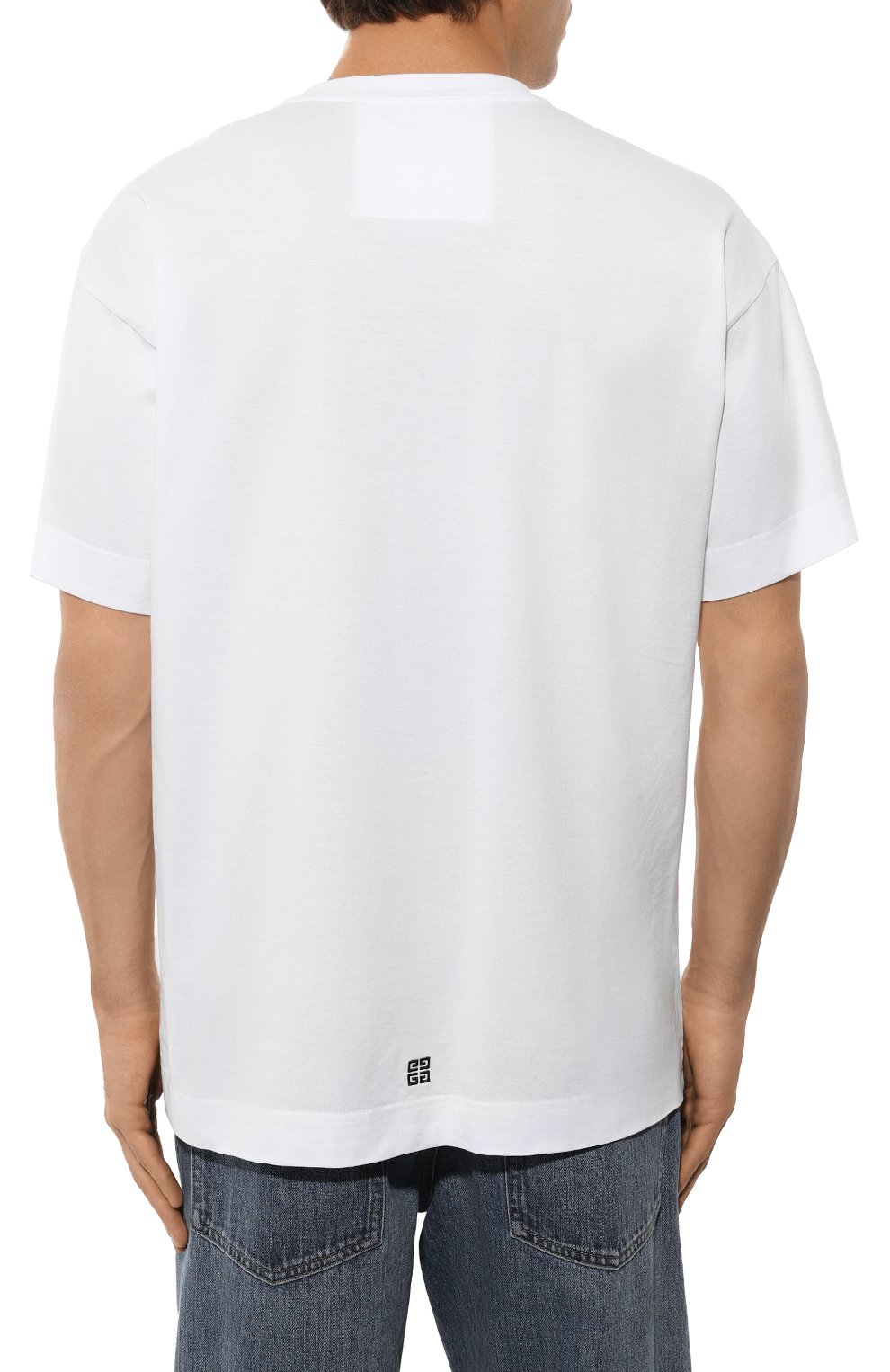 Хлопковая футболка GIVENCHY, арт. BM71JA3YMU, фото 4