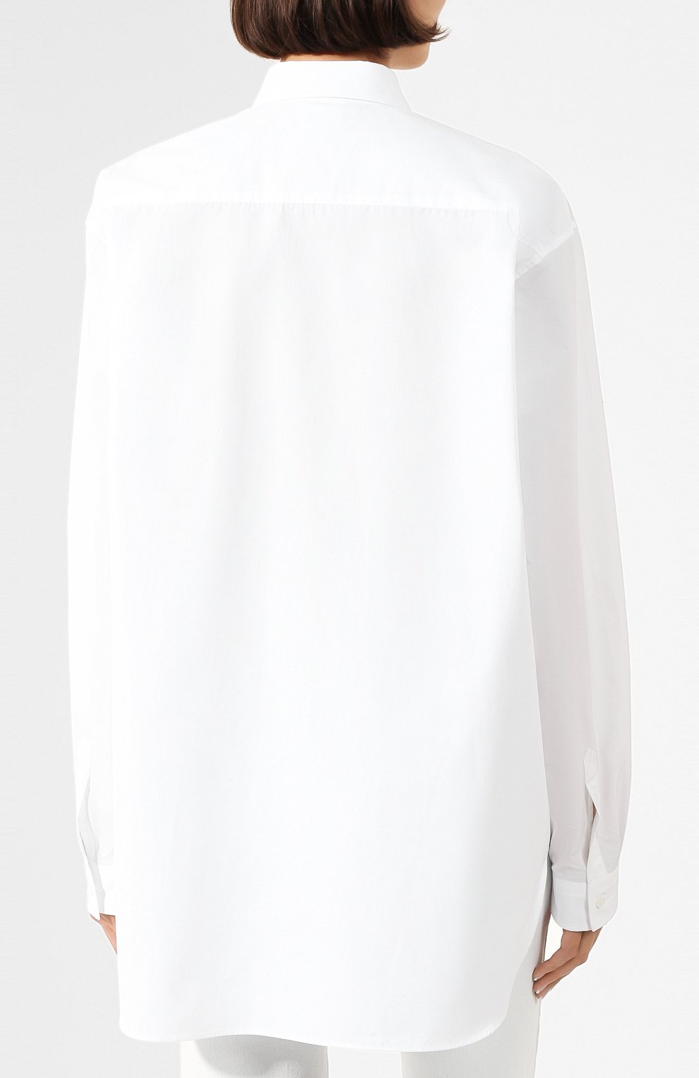 Хлопковая рубашка VETEMENTS белого цвета по цене 71950 руб., арт. SS20SH285 1006/W/WHITE, фото 4 Хлопковая рубашка VETEMENTS, арт. SS20SH285 1006/W/WHITE, фото 4