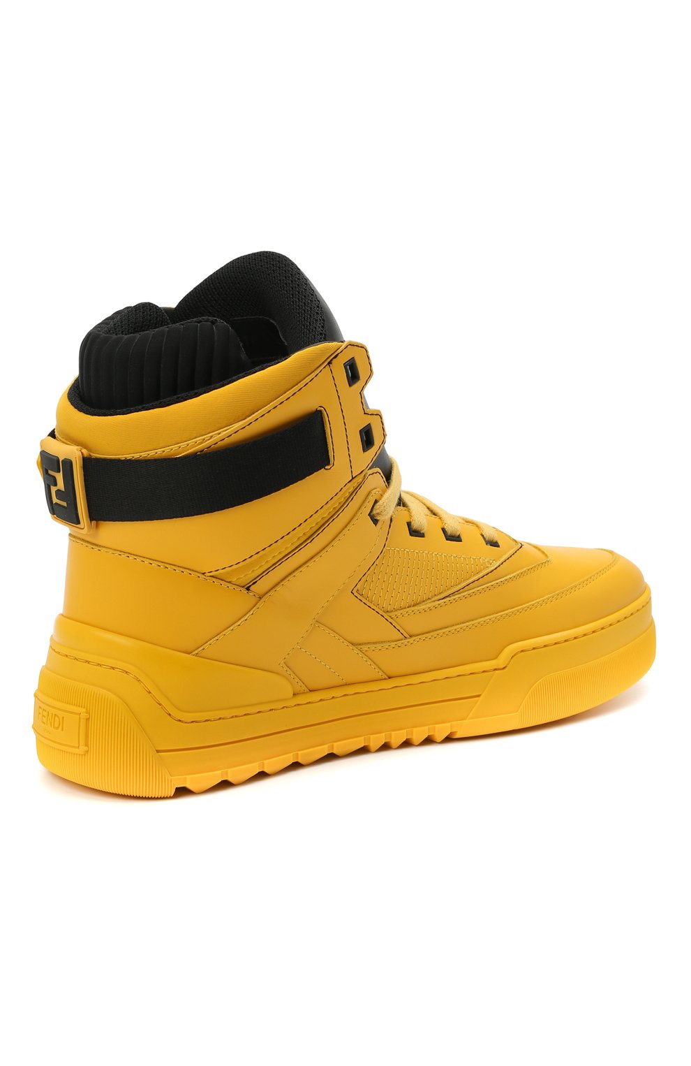 Кожаные кеды FENDI, арт. 7E1397 A0U3, фото 4