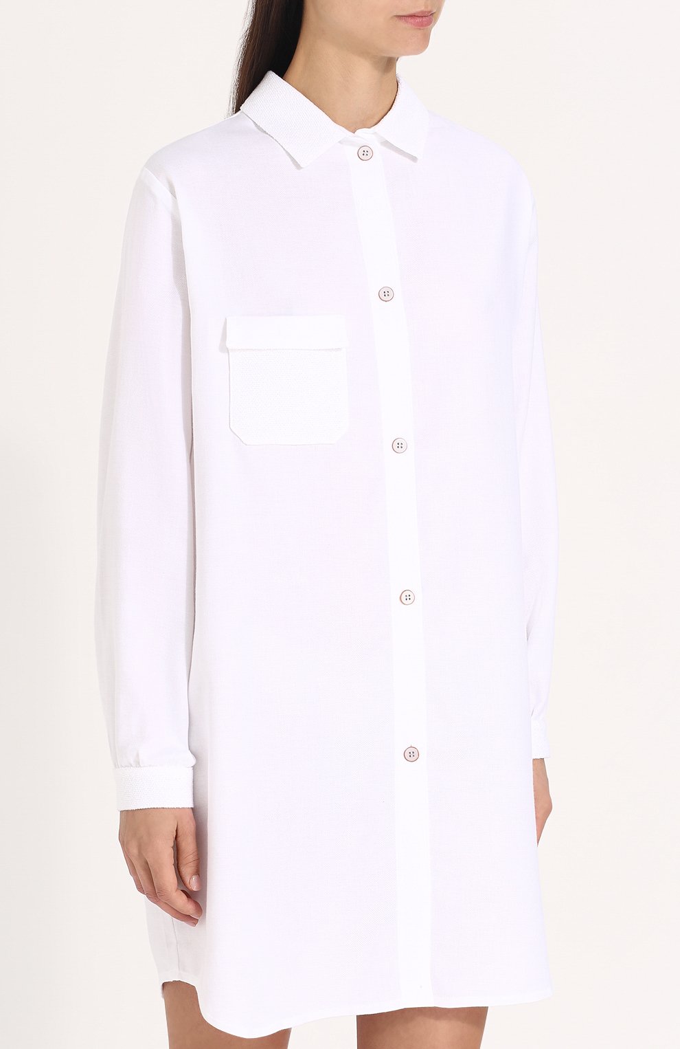 Однотонная хлопковая сорочка свободного кроя CELESTINE, арт. 20000667/VIRGINIA, фото 3