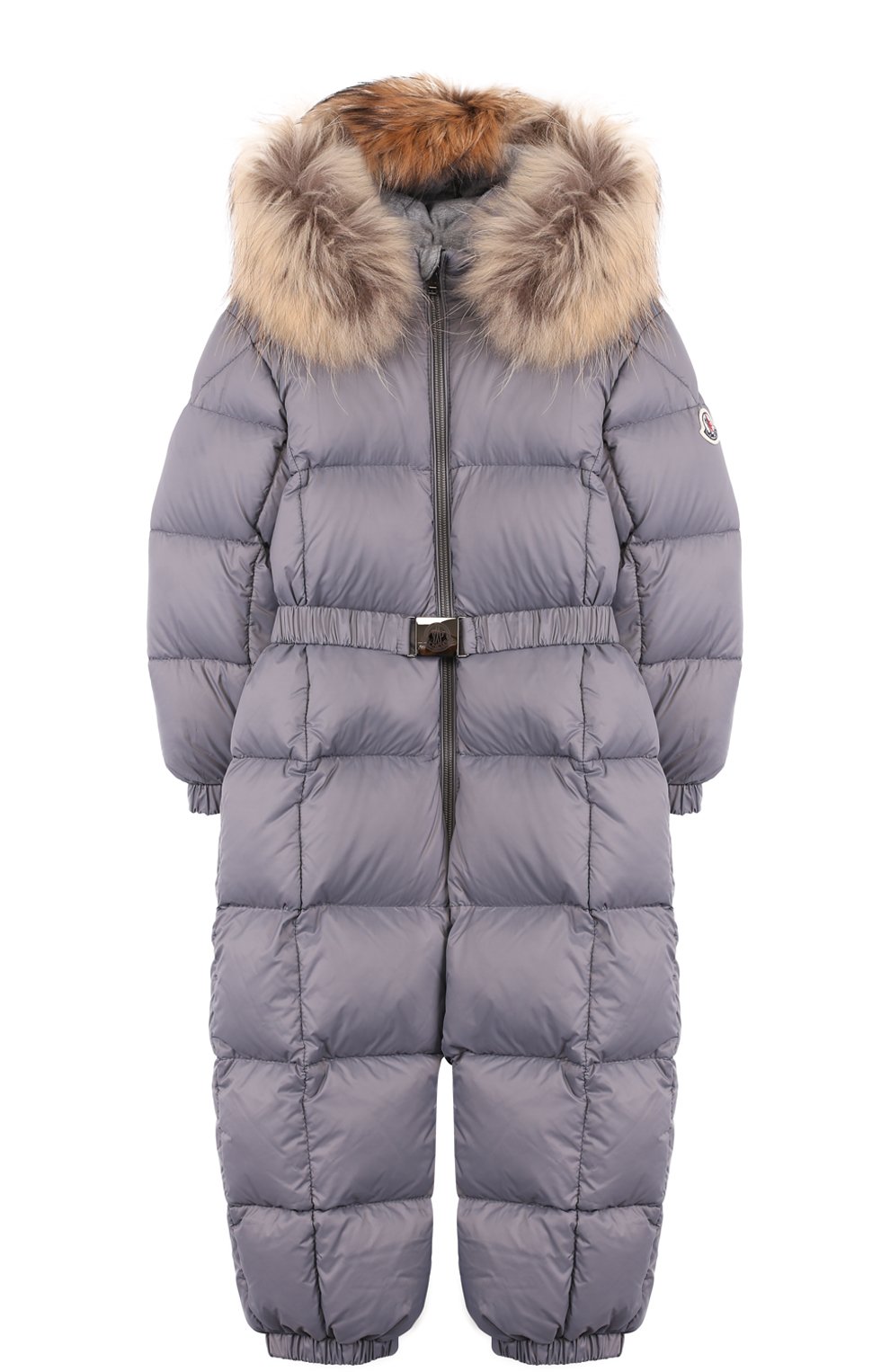 Пуховый комбинезон с меховой отделкой на капюшоне MONCLER ENFANT, арт. D2-951-14355-25-53079/18M-3A, фото 1