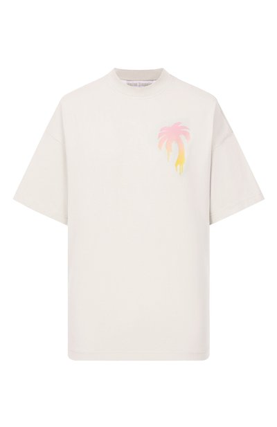 Женская хлопковая футболка PALM ANGELS, арт. PWAA07BS26JER004