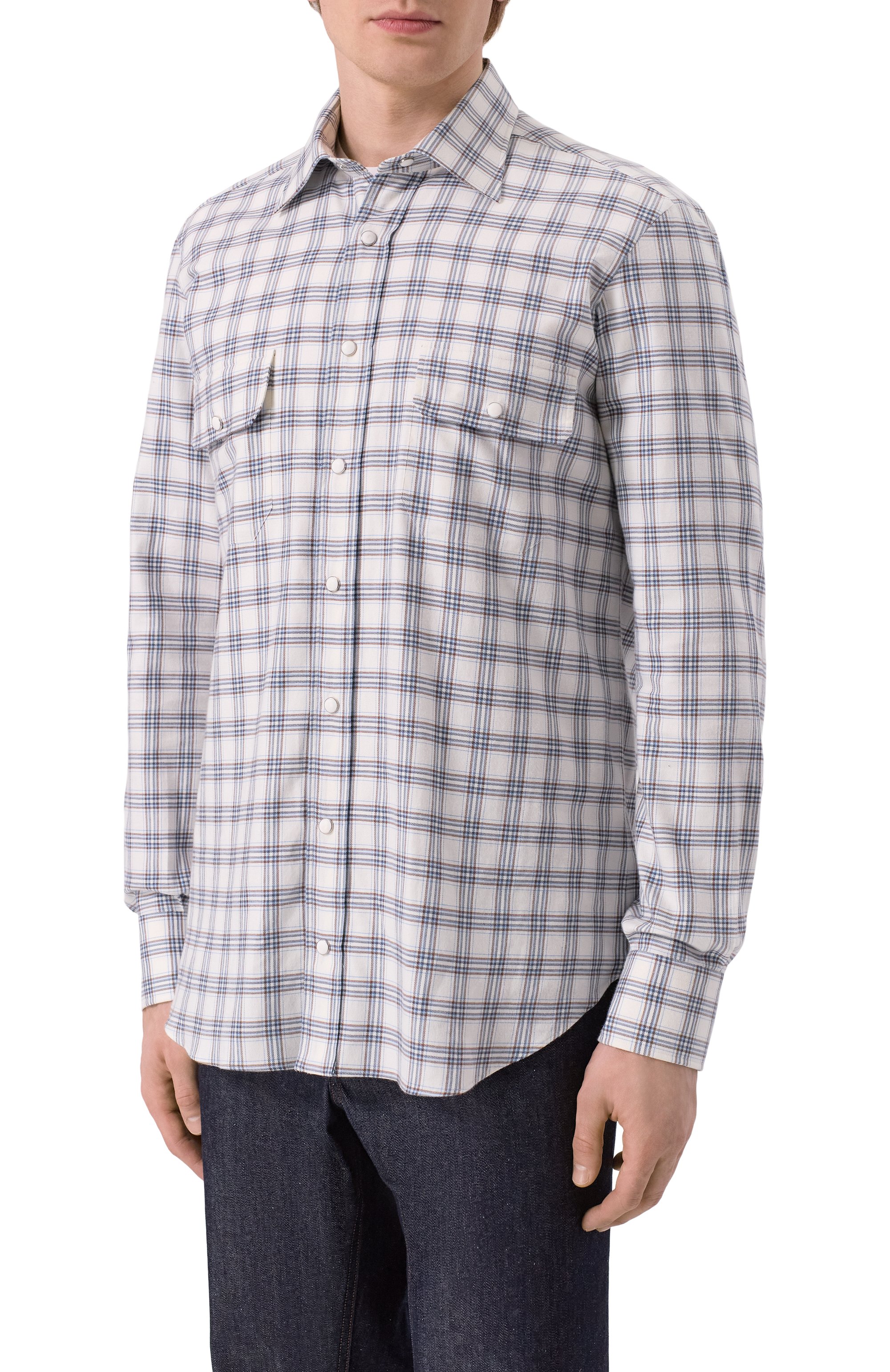 Рубашка из хлопка и кашемира MVST, арт. M0RBIDA_SP0RT/ALBERT0/SP0RT/542-C0TT0N/CASHMERE, фото 3