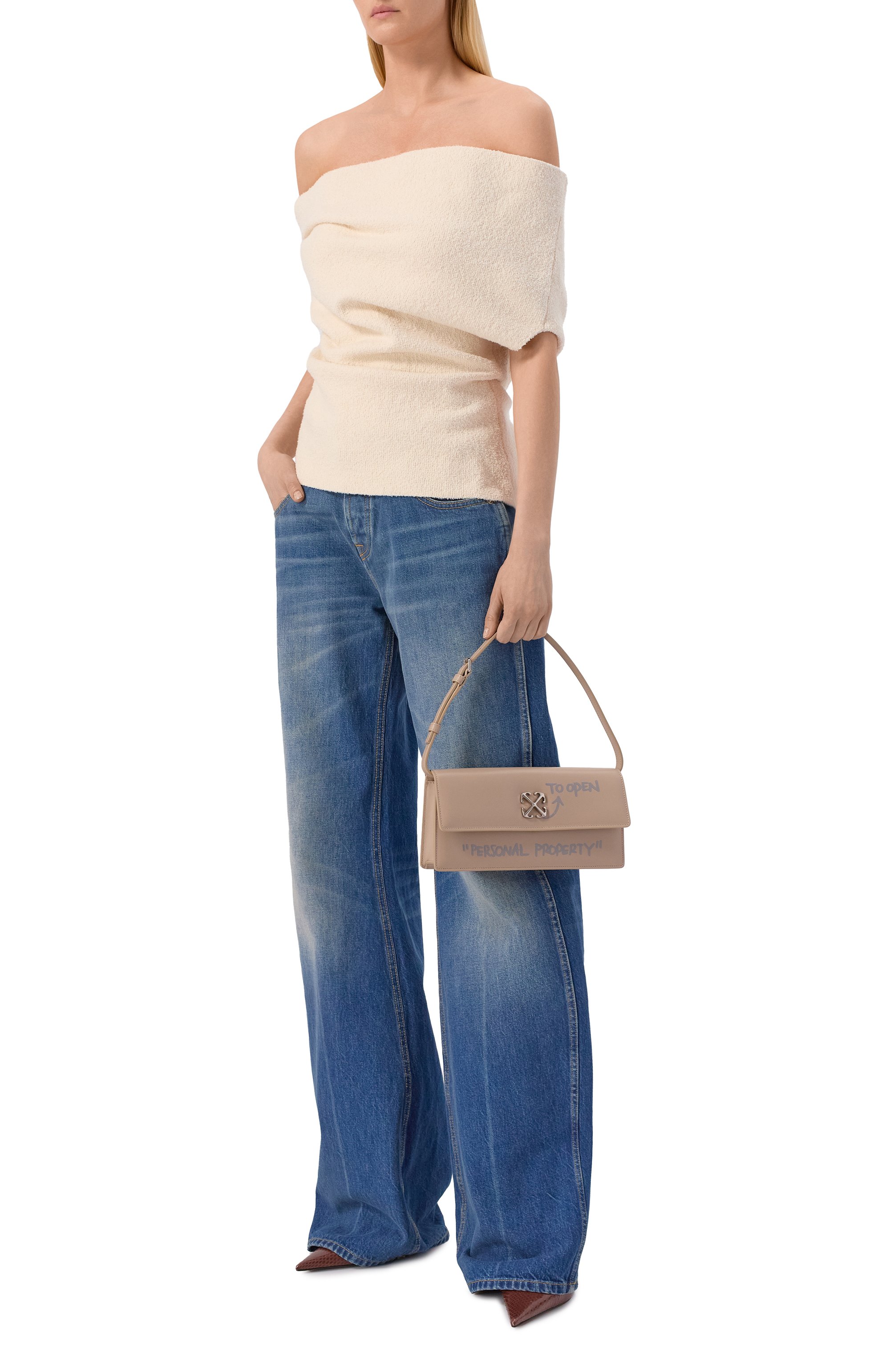 Сумка jitney 1.0 quote OFF-WHITE, арт. 0WNN172S26LEA001, фото 3