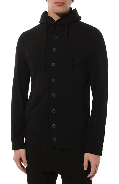 Хлопковая толстовка HANNES ROETHER черного цвета по цене 43550 руб., арт. 110888/MI32G.211, фото 3 Хлопковая толстовка HANNES ROETHER, арт. 110888/MI32G.211, фото 3