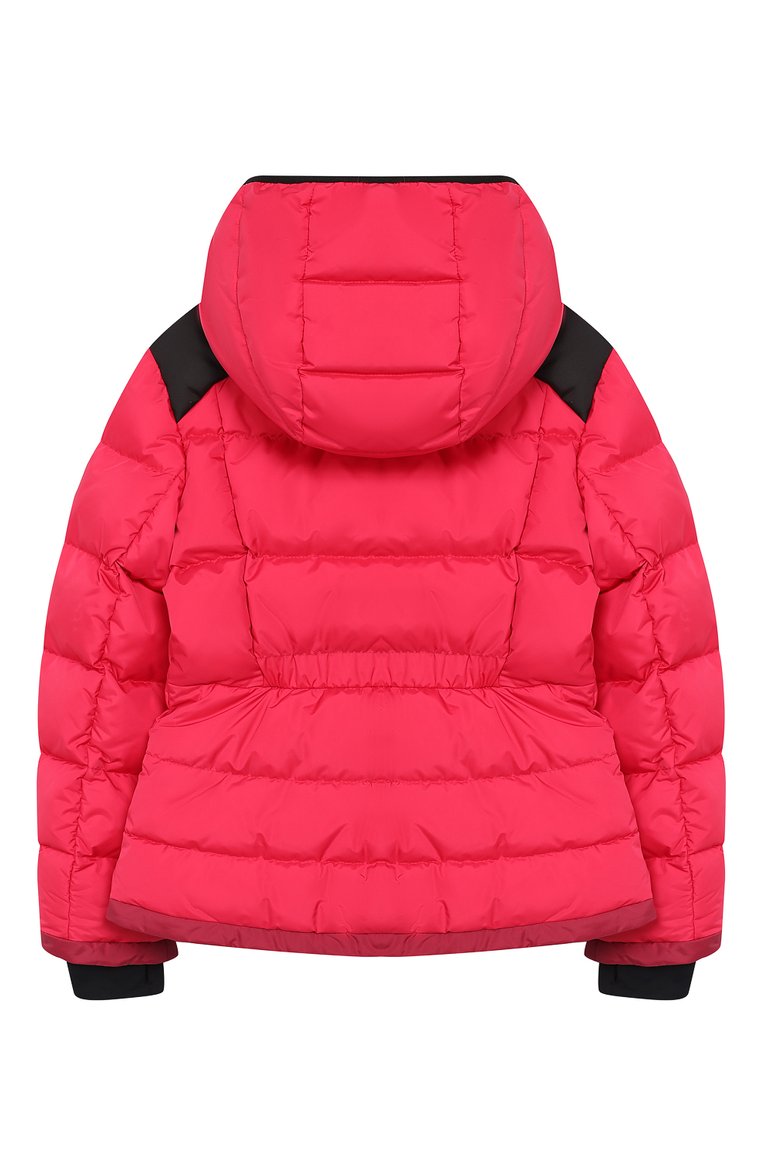 Детская пуховая куртка с капюшоном MONCLER ENFANT фуксия цвета, арт. D2-954-46876-85-5399E/4-6A | Фото 2 (Материал внешний: Синтетический материал; Материал подклада: Синтетический материал; Статус проверки: Проверена категория, Проверено; Рукава: Длинные; Материал утеплителя: Пух и перо; Девочки Кросс-КТ: Пуховик-верхняя одежда; Кросс-КТ: Зима; Драгоценные камни: Проставлено; Материал сплава: Проверено, Проставлено; Ростовка одежда: 4 года | 104 см, 5 лет | 110 см, 6 лет | 116 см)