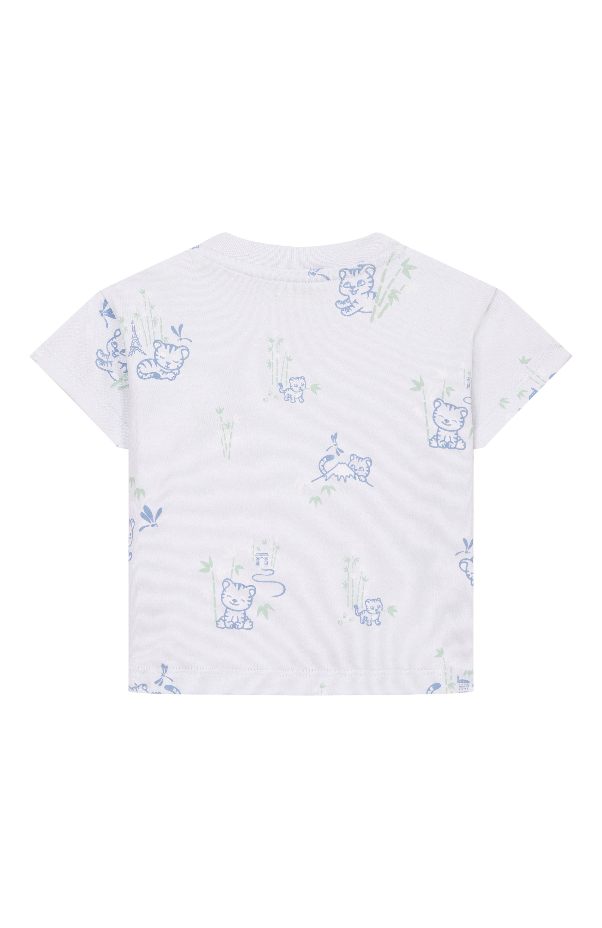 Комплект из футболки и брюк KENZO темно-синего цвета по цене 23750 руб., арт. K61598, фото 3 Комплект из футболки и брюк KENZO, арт. K61598, фото 3