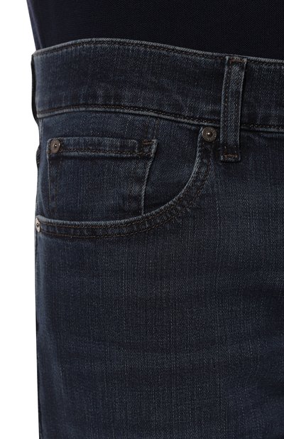 Джинсы standard 7 FOR ALL MANKIND темно-синего цвета по цене 25250 руб., арт. JSMNC420TC, фото 5 Джинсы standard 7 FOR ALL MANKIND, арт. JSMNC420TC, фото 5