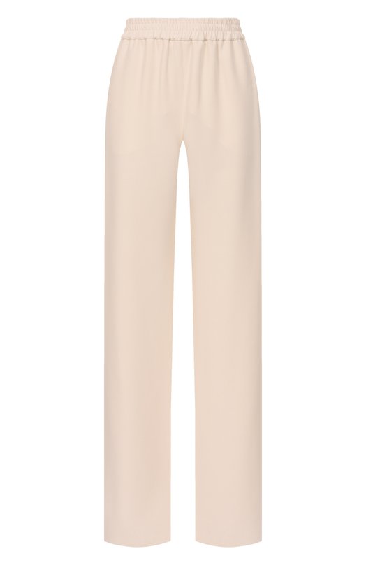 Шелковые брюки Valentino 8B3RB745/1MM Кремовый 8B3RB745/1MM