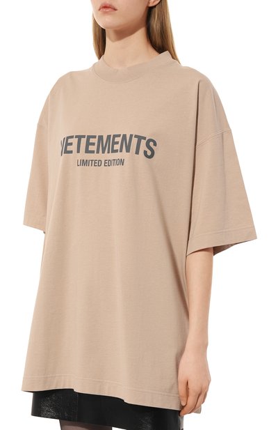 Хлопковая футболка VETEMENTS, арт. UE63TR680X, фото 3