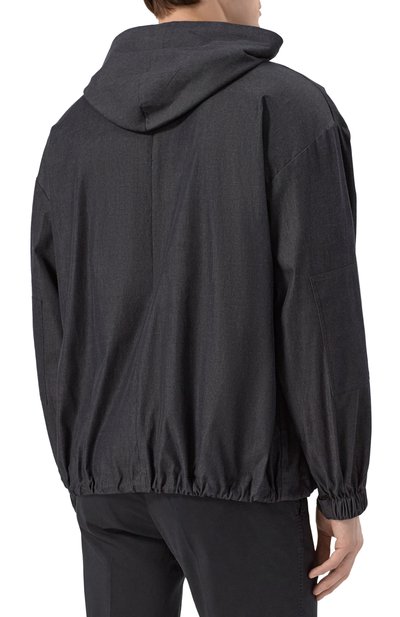 Хлопковая куртка KITON темно-серого цвета по цене 69950 руб., арт. UMC015H0922801, фото 4 Хлопковая куртка KITON, арт. UMC015H0922801, фото 4