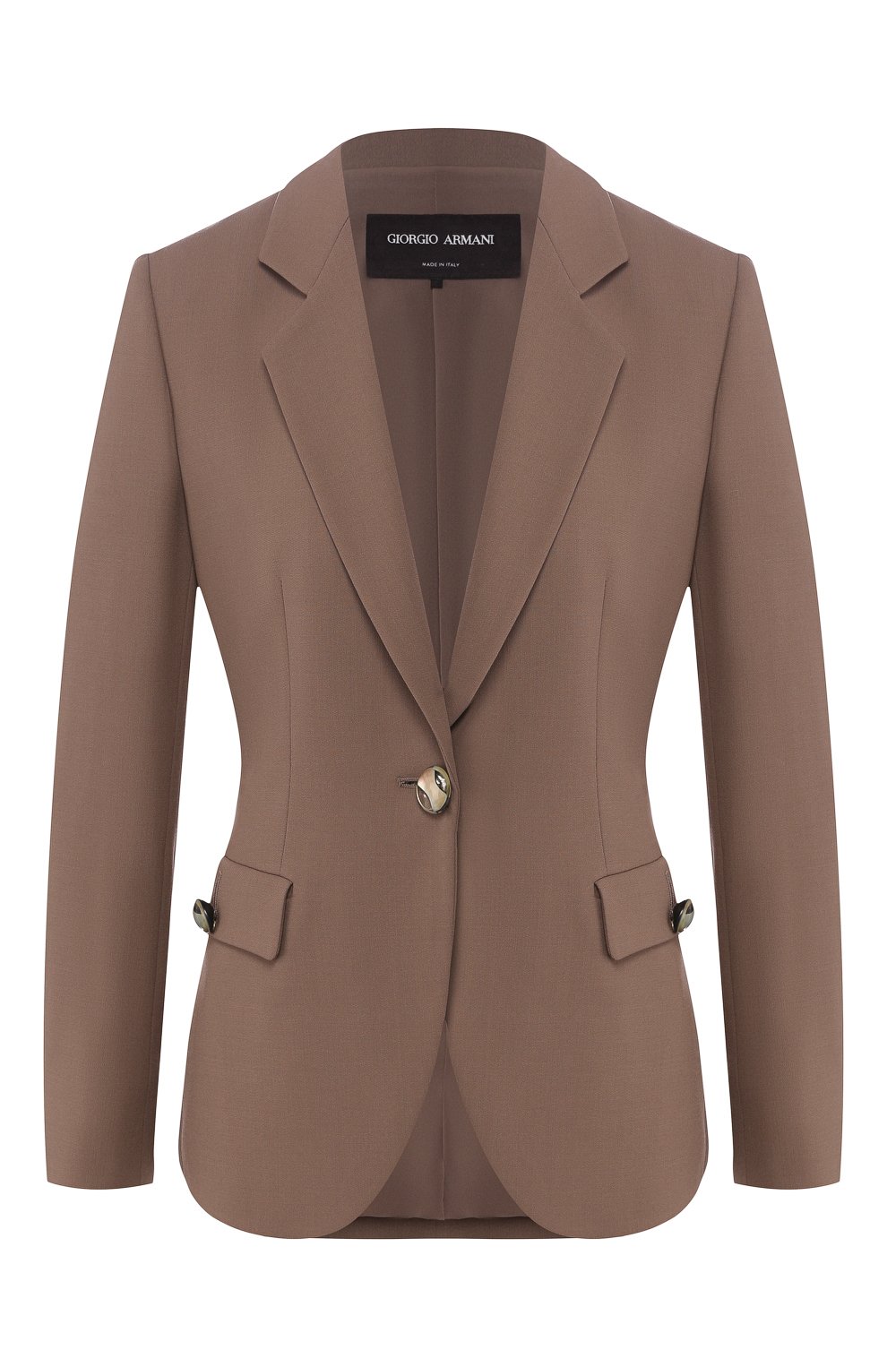 Шерстяной жакет GIORGIO ARMANI бежевого цвета по цене 224500 руб., арт. 0WHGG0HL/T01QW, фото 1 Шерстяной жакет GIORGIO ARMANI, арт. 0WHGG0HL/T01QW, фото 1