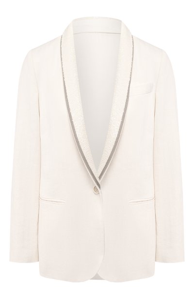Женский жакет из смеси хлопка и льна BRUNELLO CUCINELLI, арт. MF5778478