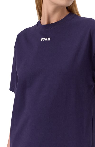 Хлопковое платье MSGM, арт. 3841MDA83/257002, фото 5