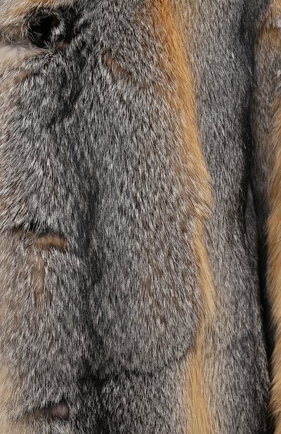 Шуба из меха лисы SAINT LAURENT, арт. 648337/Y7RG2, фото 5