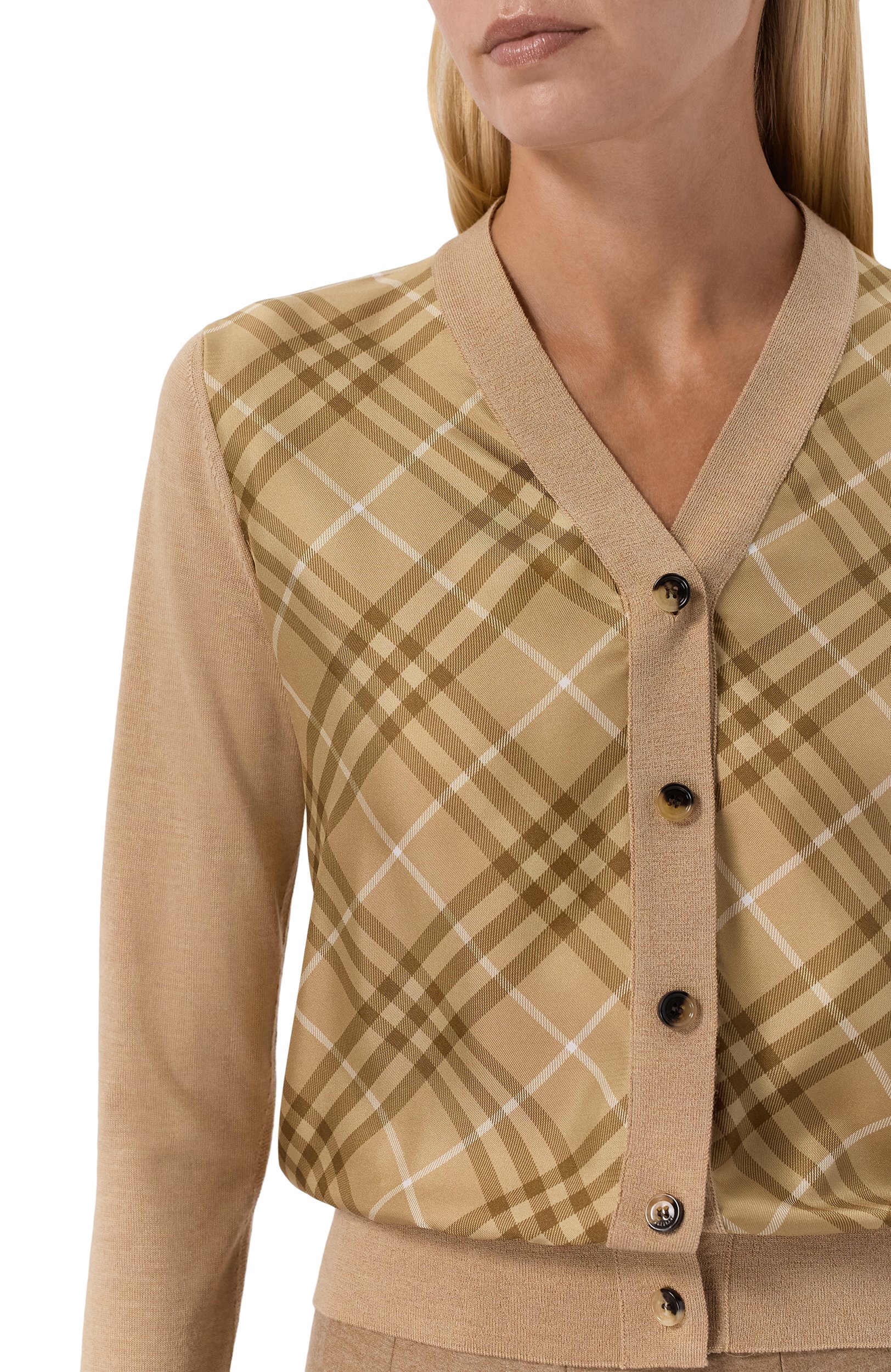 Кардиган из шерсти и шелка BURBERRY, арт. 8128351, фото 5