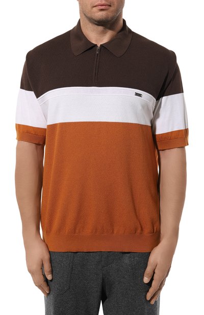 Поло из шелка и хлопка ZILLI, арт. KZP002M0142VH0L00_1, фото 3