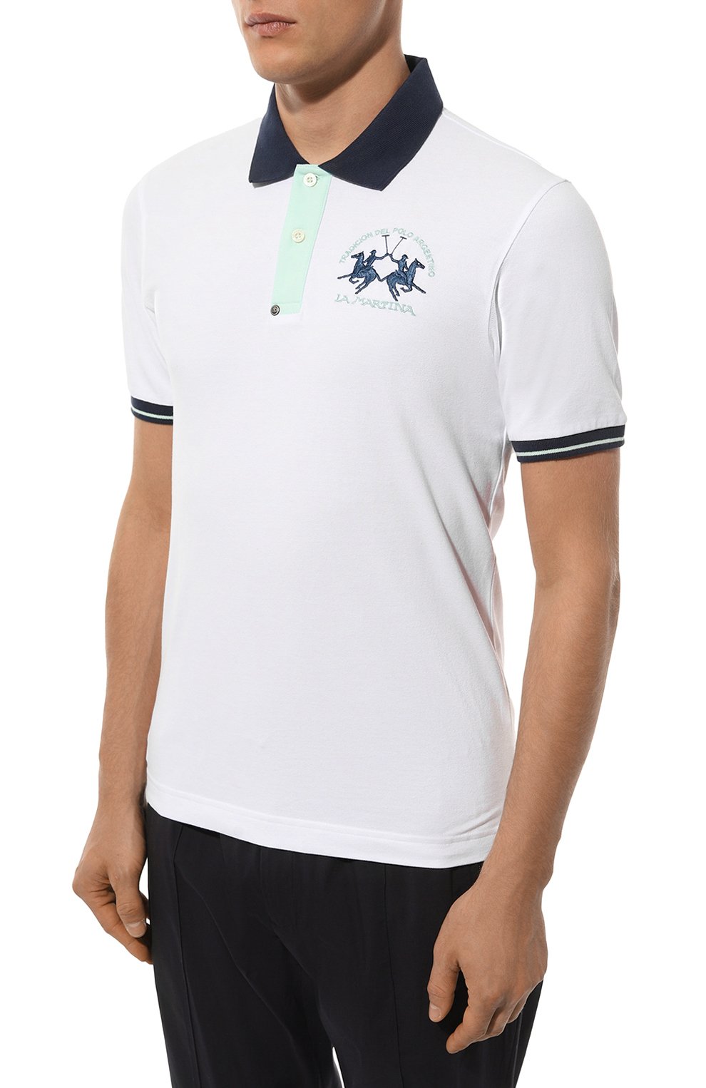 Хлопковое поло LA MARTINA, арт. YMP005/PK001, фото 3